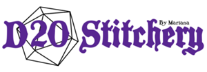 Logo for D20 Stitchery